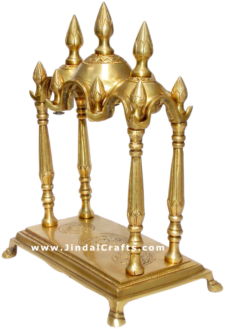 Brass Temple Indian God Religious Artifact India Handicrafts Crafts Arts Decor