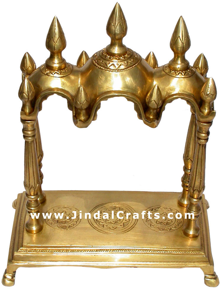 Brass Temple Indian God Religious Artifact India Handicrafts Crafts Arts Decor
