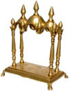 Brass Temple Indian God Religious Artifact India Handicrafts Crafts Arts Decor