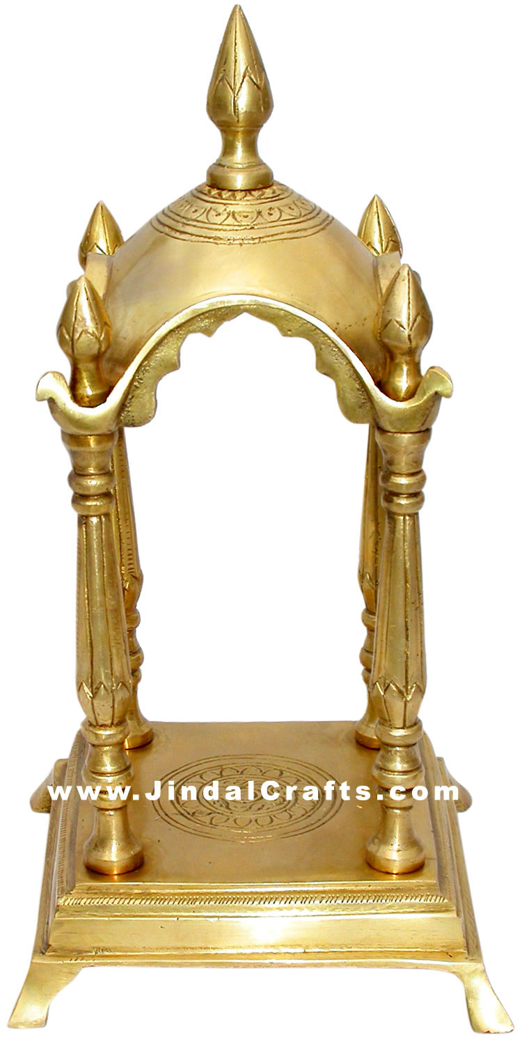 Brass Temple Indian God Religious Artifact India Handicrafts Crafts Arts Decor