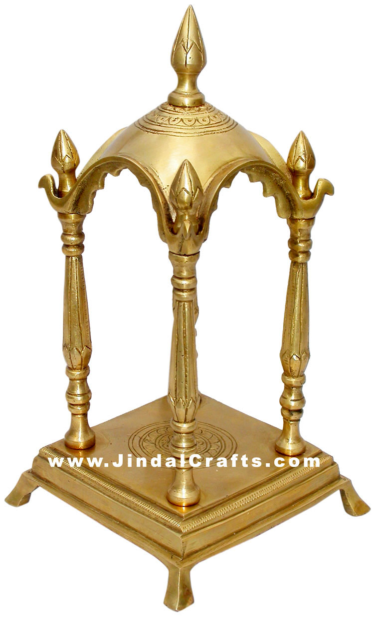 Brass Temple Indian God Religious Artifact India Handicrafts Crafts Arts Decor