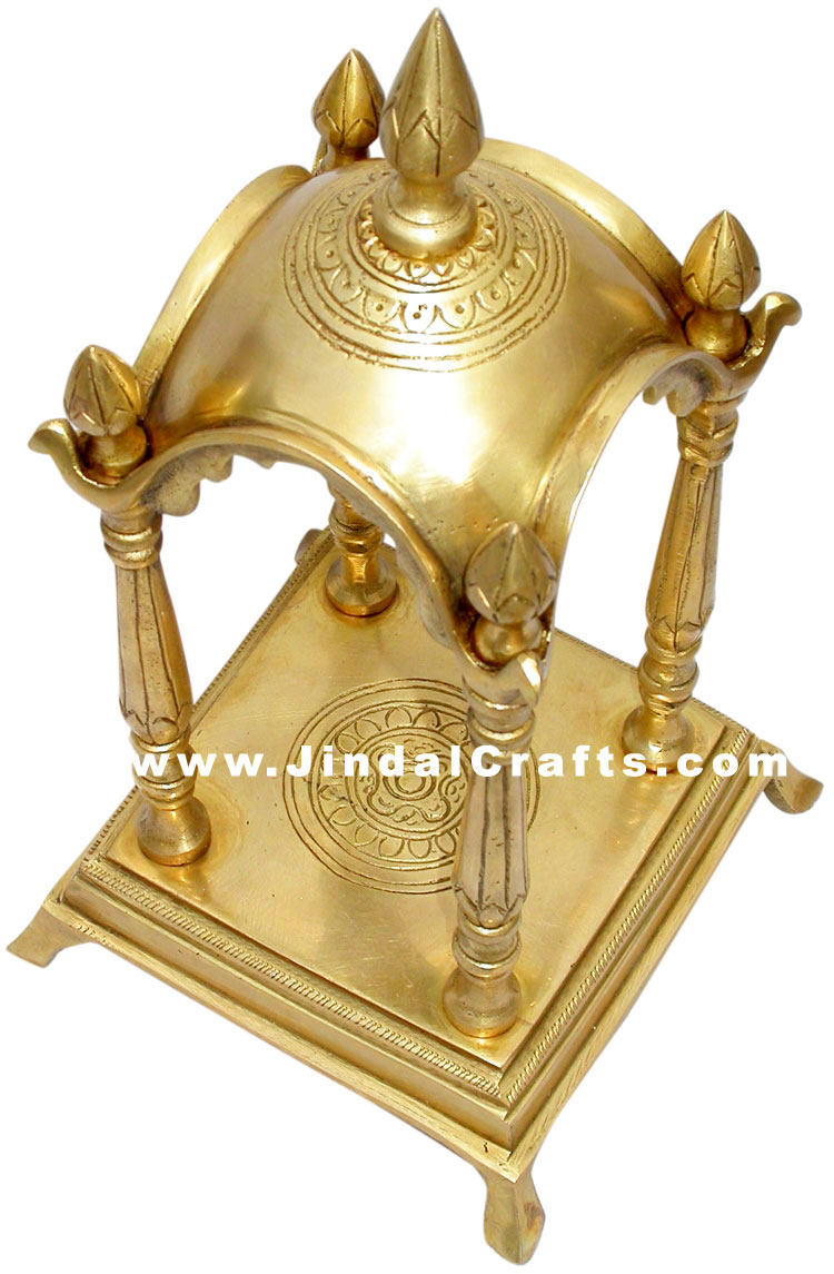 Brass Temple Indian God Religious Artifact India Handicrafts Crafts Arts Decor