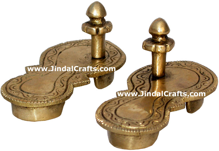 Charan Paduka Bharat Vishnu Hindu God Ritual Items Arts
