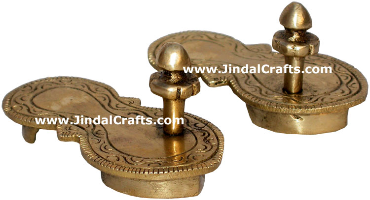 Charan Paduka Bharat Vishnu Hindu God Ritual Items Arts