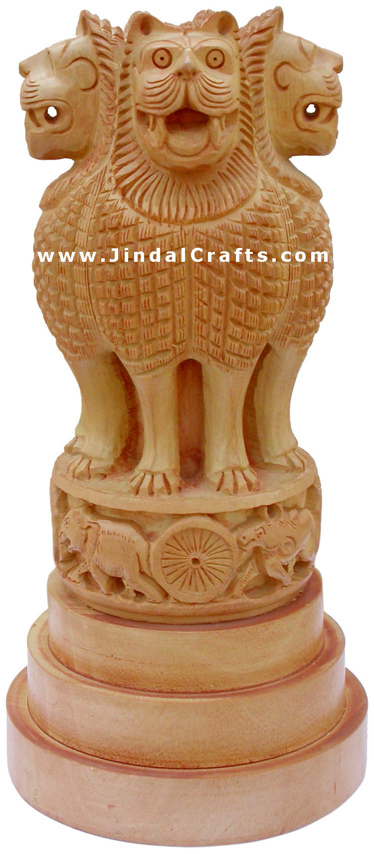 Ashoka Head Hand Carved National Symbol of India