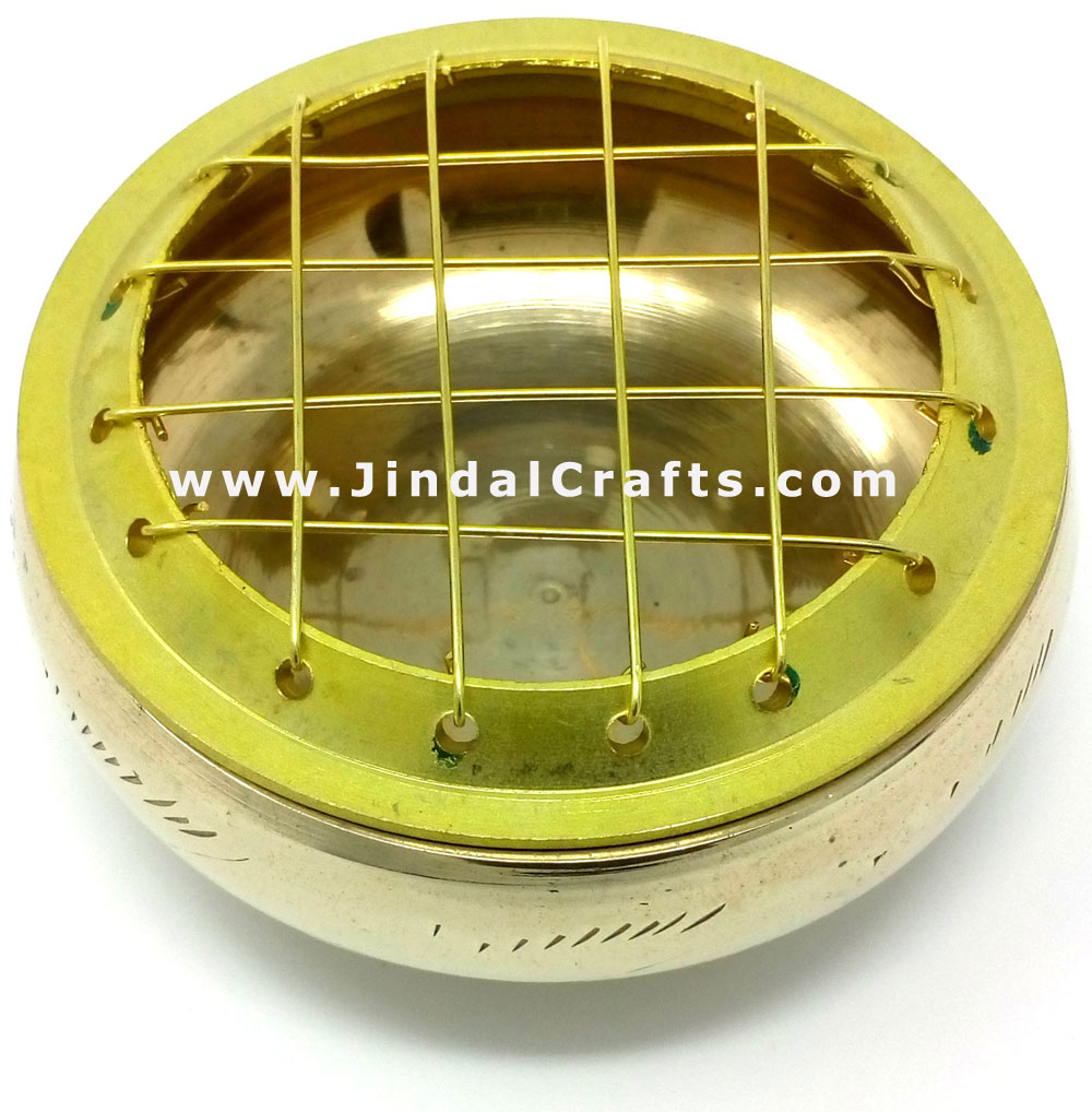 Decorative Brass made Resin Charcoal Incense Cones Bakhour Burners from India