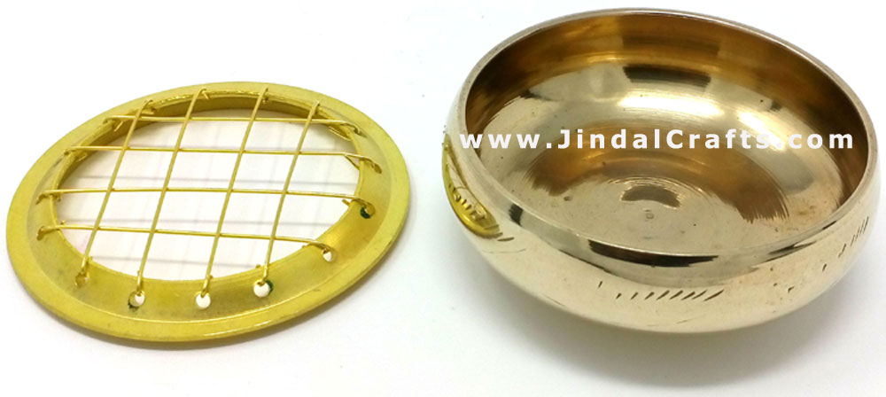 Decorative Brass made Resin Charcoal Incense Cones Bakhour Burners from India