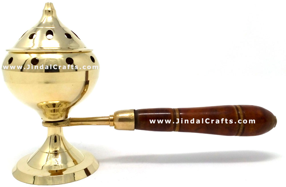 Decorative Brass made Resin Charcoal Incense Cones Bakhour Burners from India