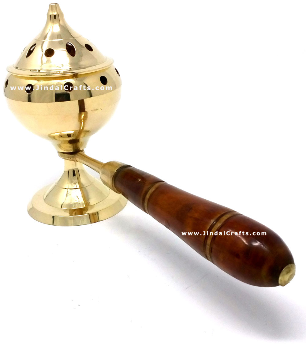 Decorative Brass made Resin Charcoal Incense Cones Bakhour Burners from India