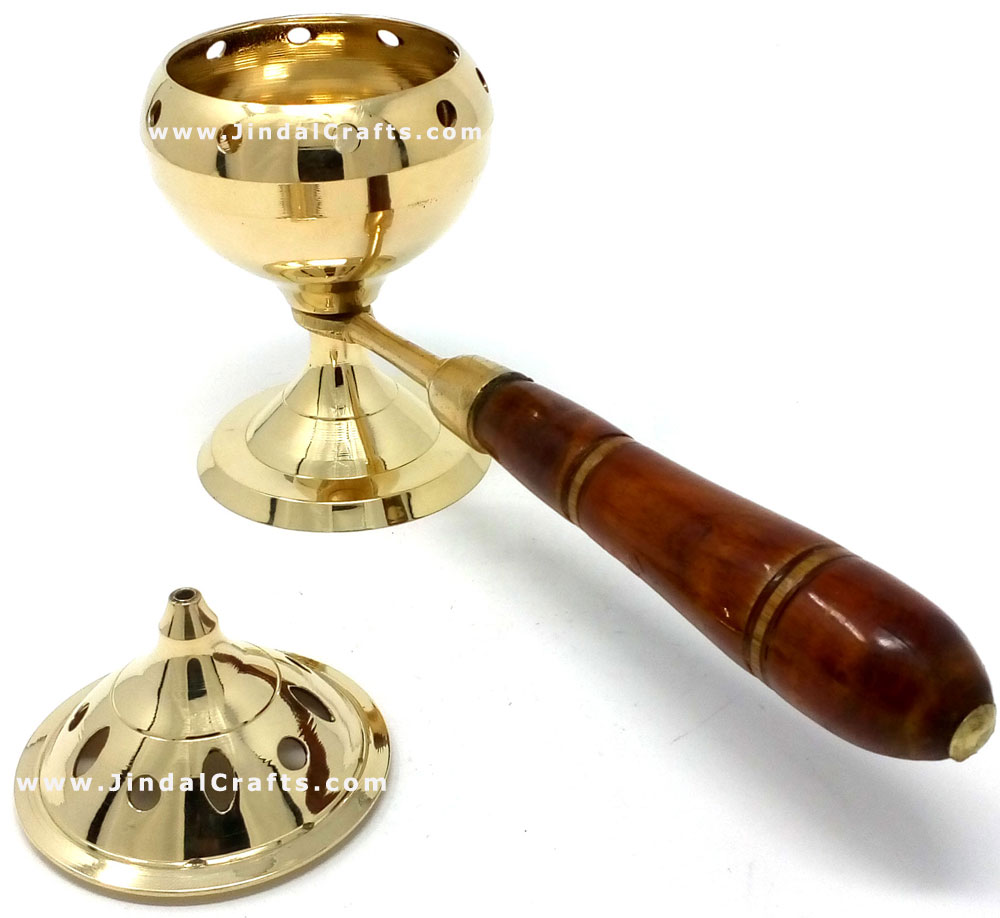 Decorative Brass made Resin Charcoal Incense Cones Bakhour Burners from India