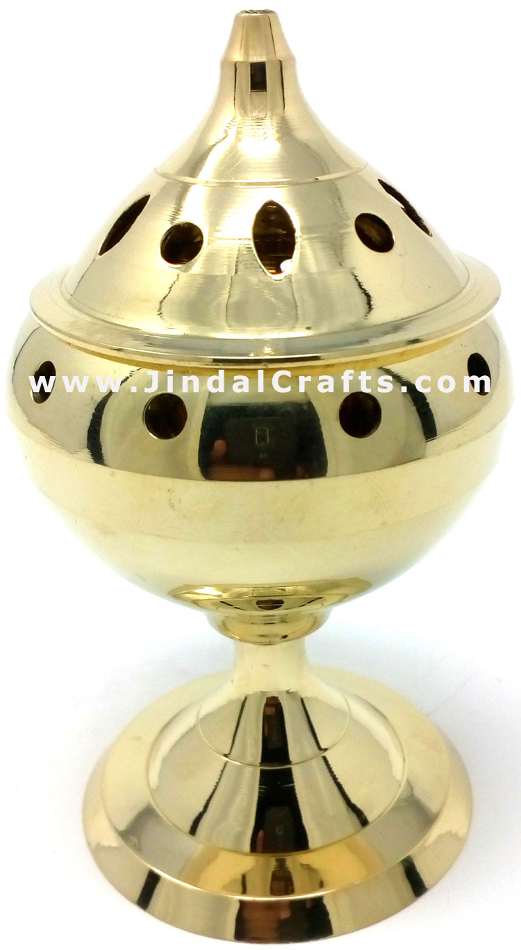Decorative Brass made Resin Charcoal Incense Cones Bakhour Burners from India