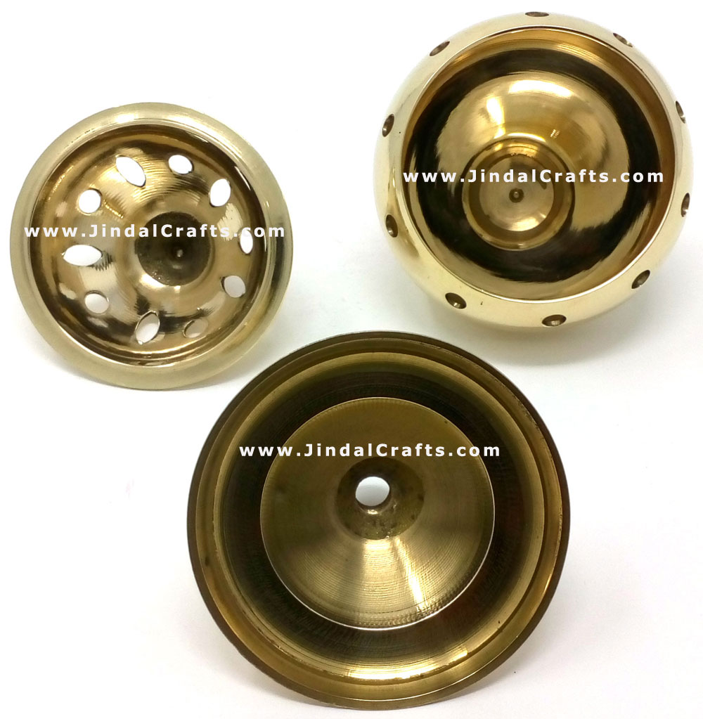 Decorative Brass made Resin Charcoal Incense Cones Bakhour Burners from India