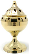 Decorative Brass made Resin Charcoal Incense Cones Bakhour Burners from India