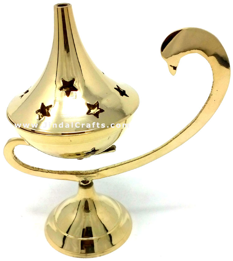 Decorative Brass made Resin Charcoal Incense Cones Bakhour Burners from India