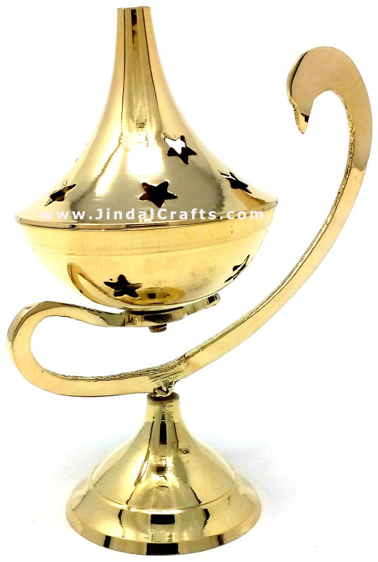 Decorative Brass made Resin Charcoal Incense Cones Bakhour Burners from India