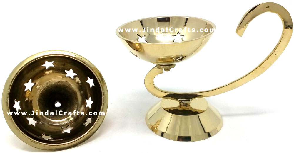 Decorative Brass made Resin Charcoal Incense Cones Bakhour Burners from India