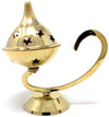 Decorative Brass made Resin Charcoal Incense Cones Bakhour Burners from India