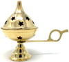 Decorative Brass made Resin Charcoal Incense Cones Bakhour Burners from India