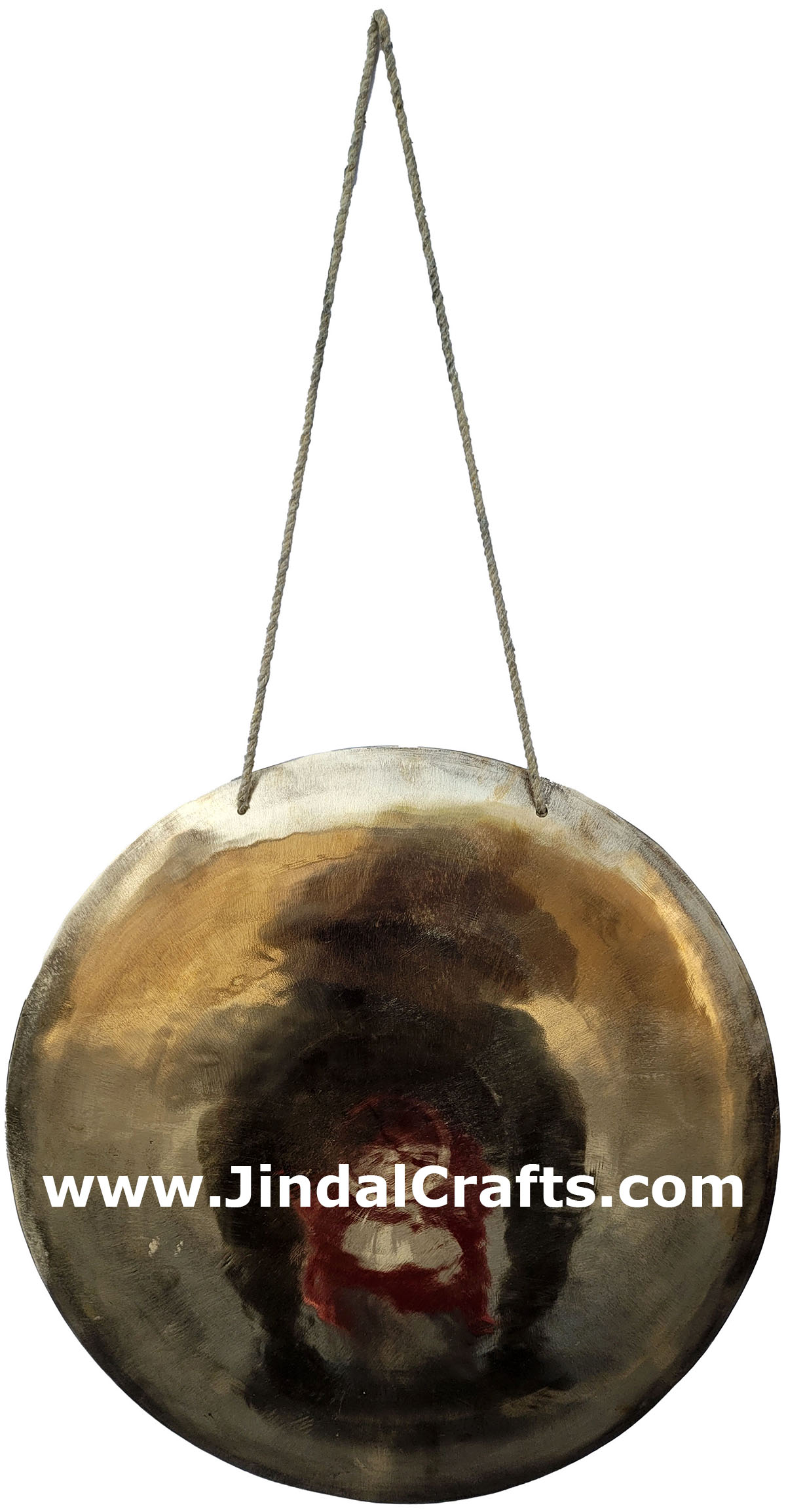 Hand Beaten Gong Bronze Bell India Buddhist Handicrafts