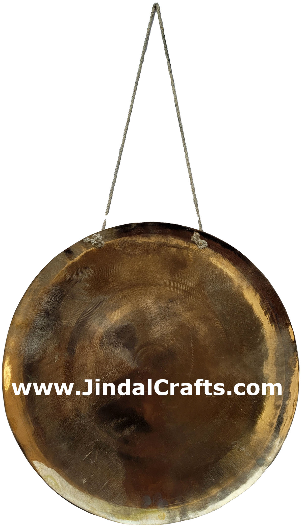 Hand Beaten Gong Bronze Bell India Buddhist Handicrafts