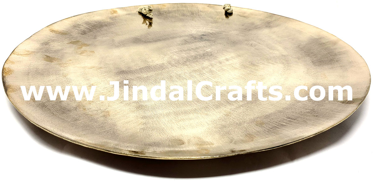 Hand Beaten Gong Bronze Bell India Buddhist Handicrafts