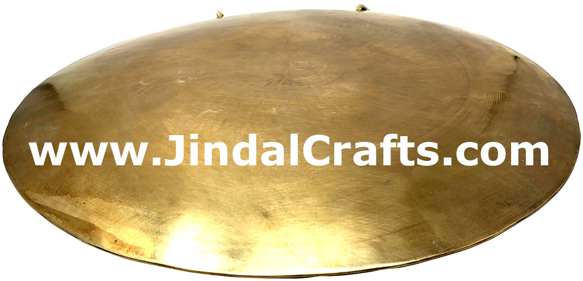 Hand Beaten Gong Bronze Bell India Buddhist Handicrafts
