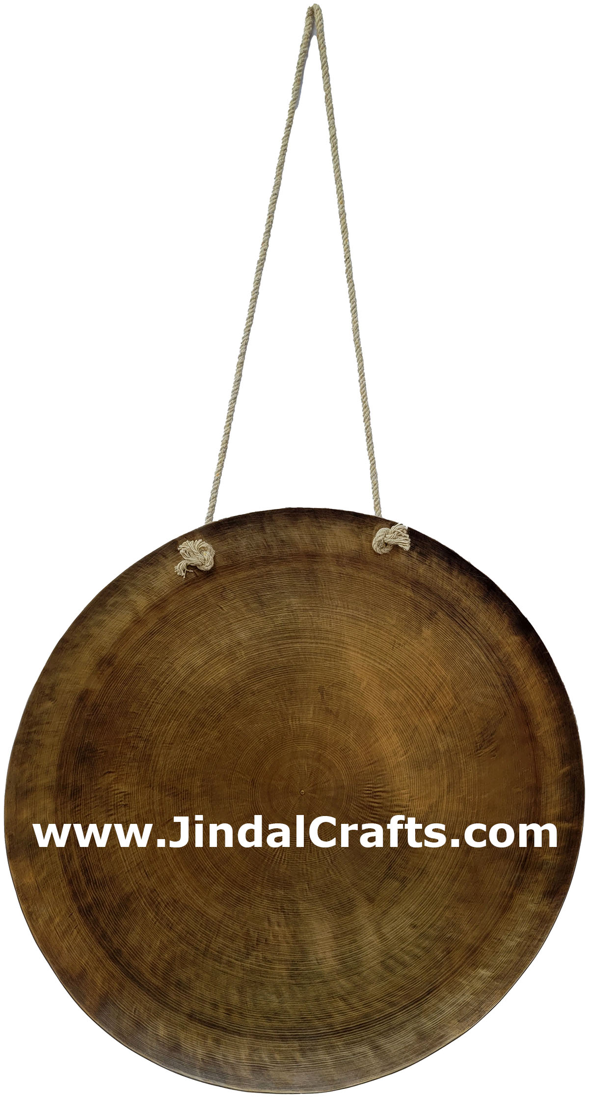 Hand Beaten Gong Bronze Bell India Buddhist Handicrafts