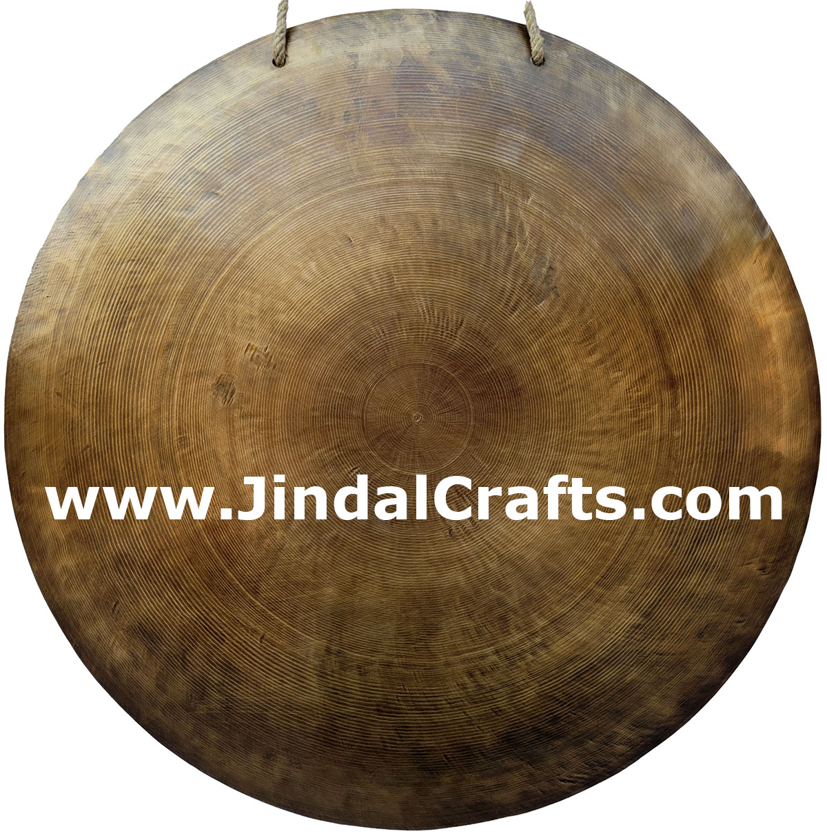 Hand Beaten Gong Bronze Bell India Buddhist Handicrafts