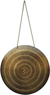Hand Beaten Gong Bronze Bell India Buddhist Handicrafts