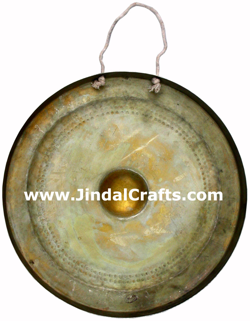 Gong - Hand Carved Indian Art Craft Handicraft Home Decor Copper