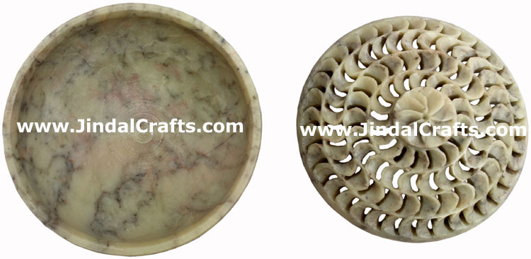 Incense Holder - Hand Carved Indian Art Craft Handicraft Home Decor Stone Made