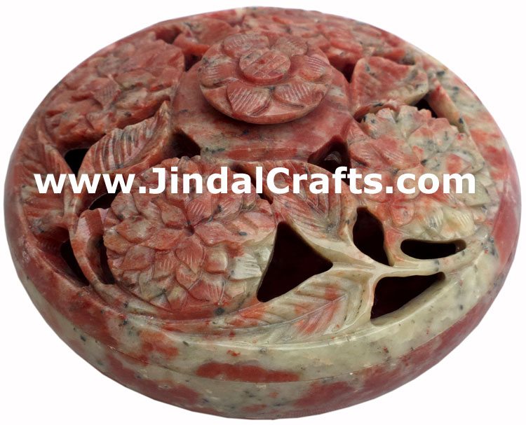 Incense Holder - Hand Carved Indian Art Craft Handicraft Home Decor Stone Made