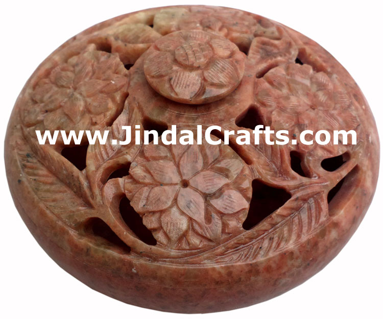 Incense Holder - Hand Carved Indian Art Craft Handicraft Home Decor Stone Made