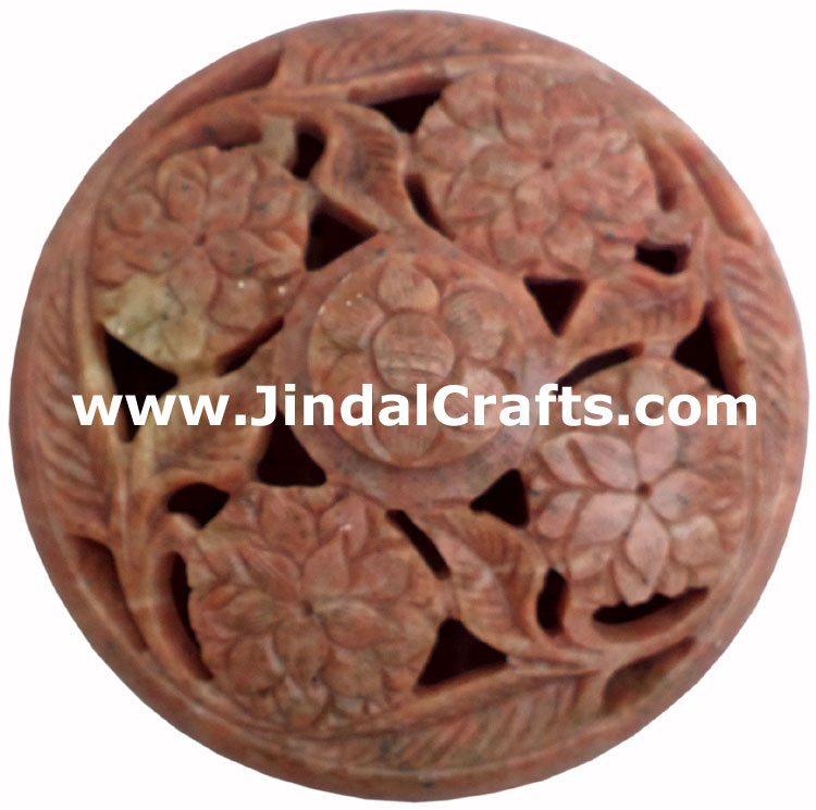 Incense Holder - Hand Carved Indian Art Craft Handicraft Home Decor Stone Made