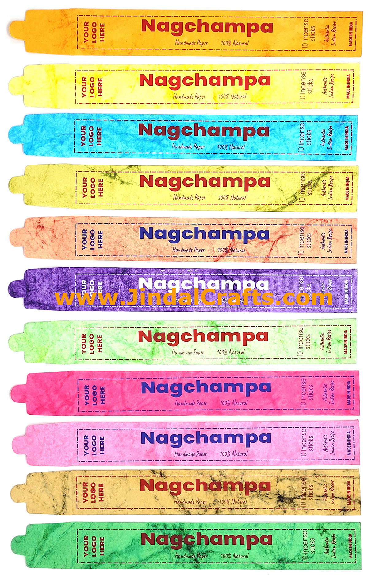 Your Brand Named Incense Sticks in Handmade Paper