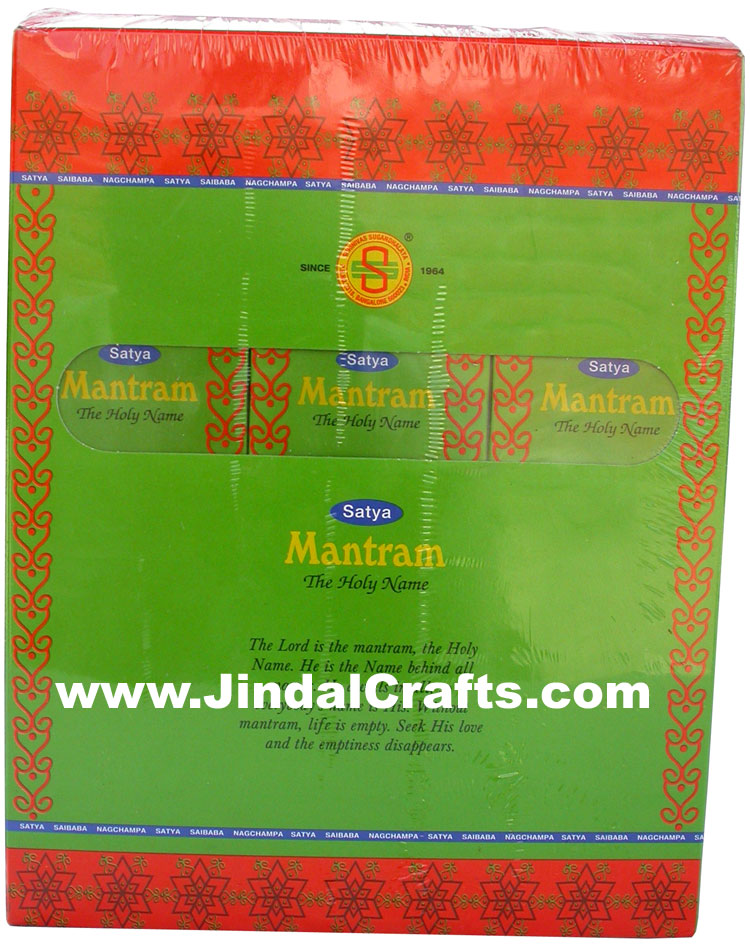 World Famous Satya Mantram Incense Nag Champa India Religious Hindu
