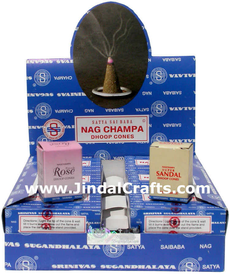 Renowned Satya Saibaba Nagchampa Incense Dhoop Cones