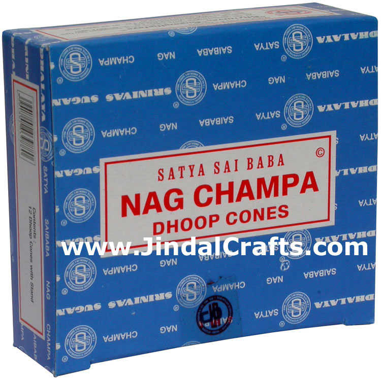 Renowned Satya Saibaba Nagchampa Incense Dhoop Cones