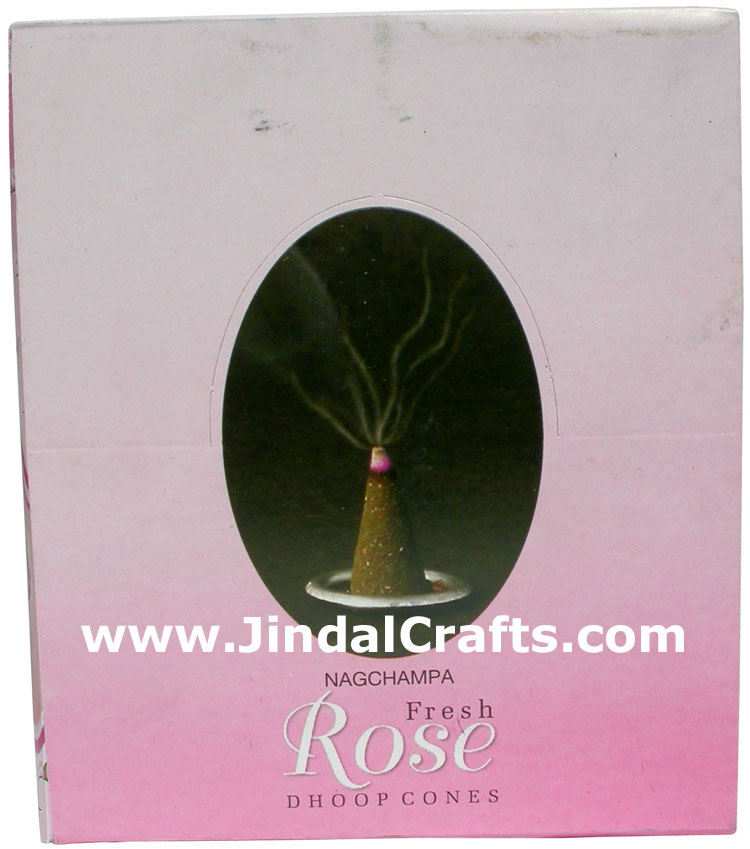 Satya Saibaba Nagchampa Rose Incense Dhoop Cones