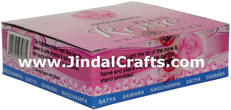 Satya Saibaba Nagchampa Rose Incense Dhoop Cones