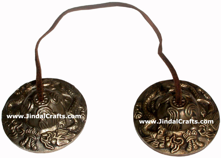Brass Manjira Tinza Cymbol Buddhism Art
