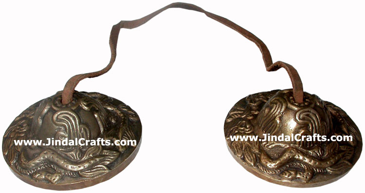Brass Manjira Tinza Cymbol Buddhism Art