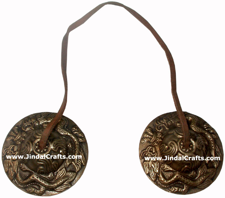 Brass Manjira Tinza Cymbol Buddhism Art