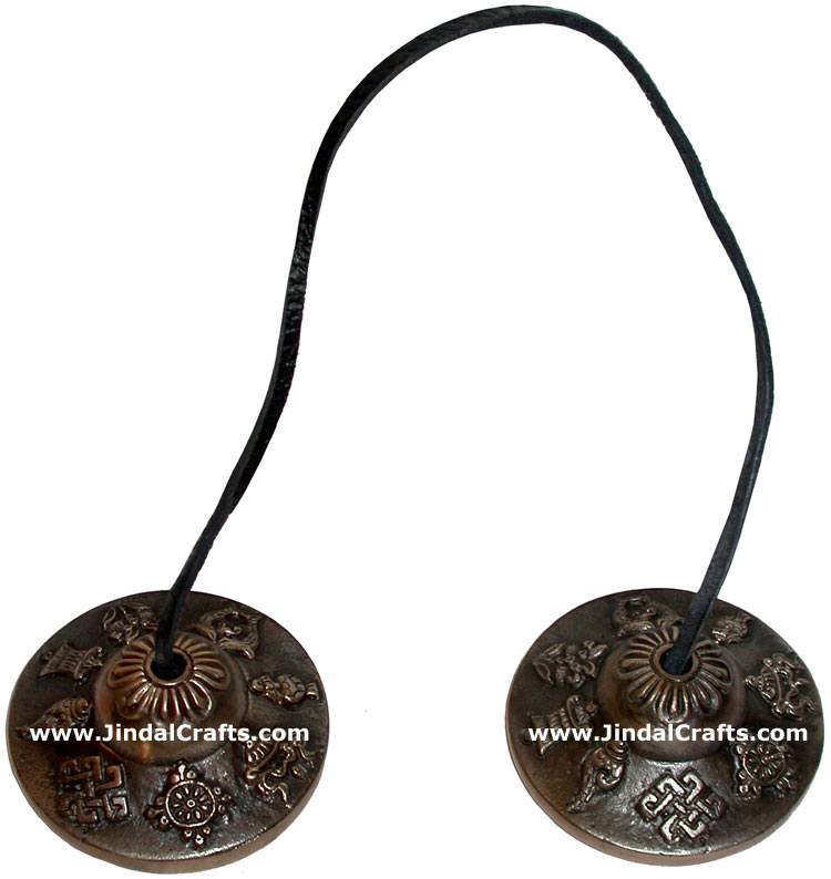 Brass Manjira Tinza Cymbol Buddhism Art