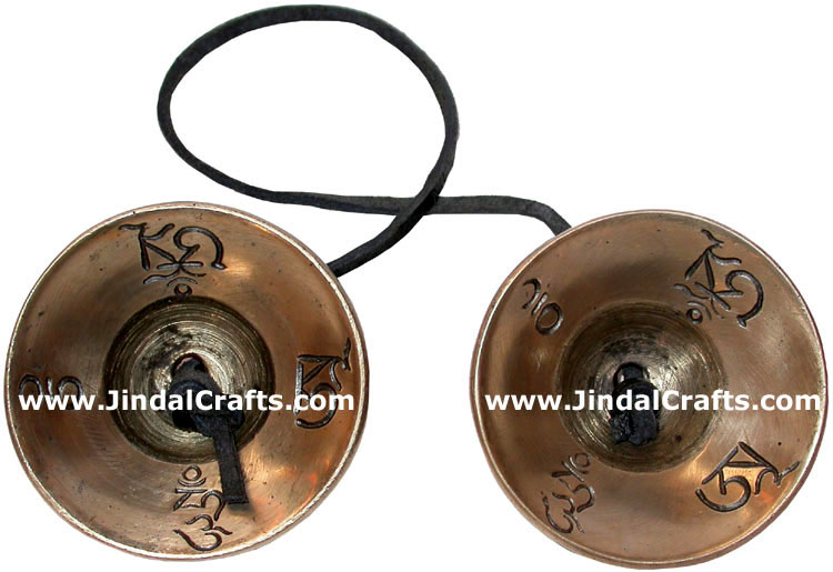 Brass Manjira Tinza Cymbol Buddhism Art