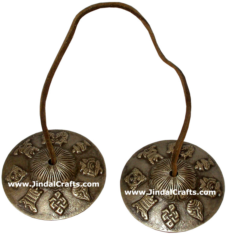 Brass Manjira Tinza Cymbol Buddhism Art