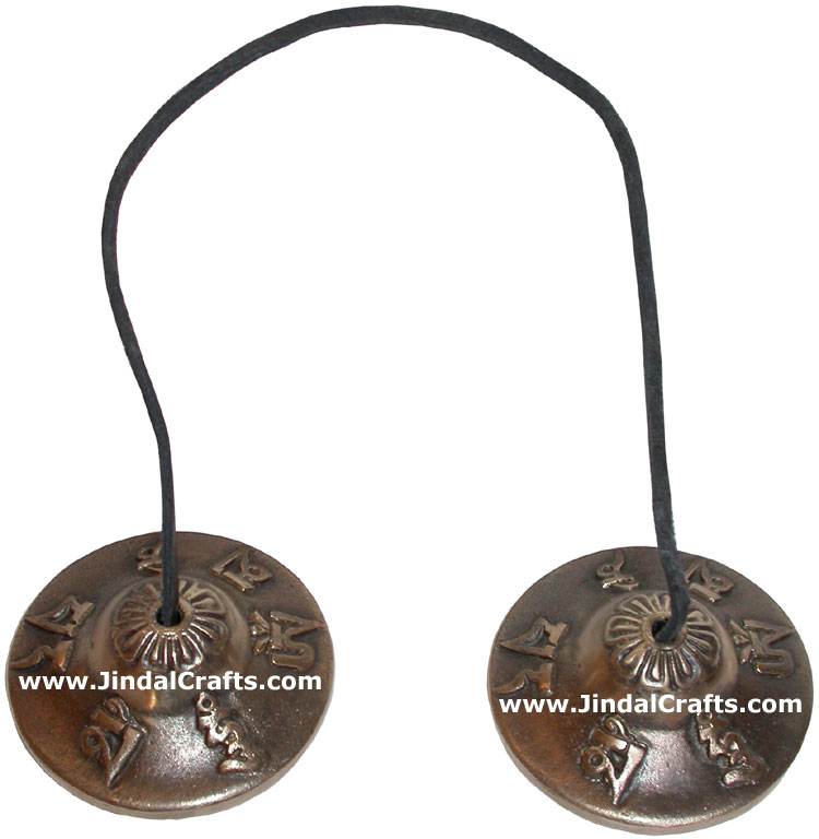Brass Manjira Tinza Cymbol Buddhism Art