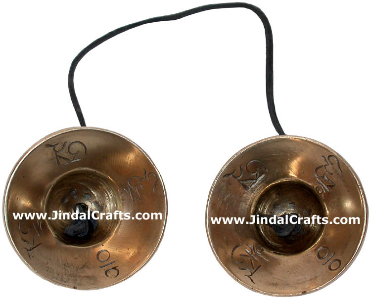 Brass Manjira Tinza Cymbol Buddhism Art