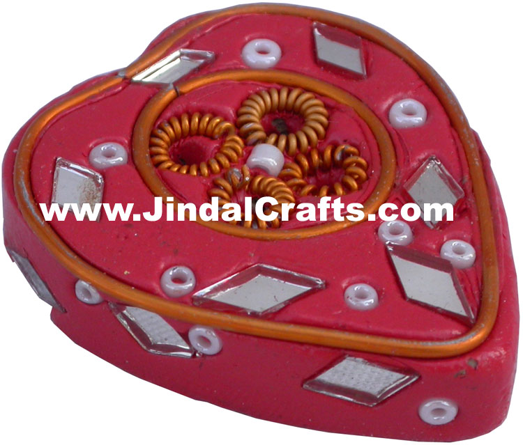 Mirror And Lac Made Incense Holder Hindu Religious Indian Handicrafts Arts