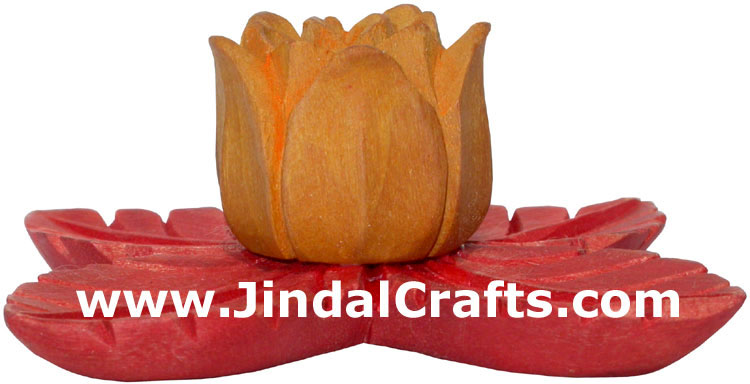 Handmade Wooden Incense Holder Indian Carving Art